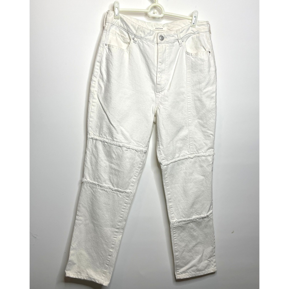 PAC SUN White Mom Jeans‎ Distressed Women Size 29